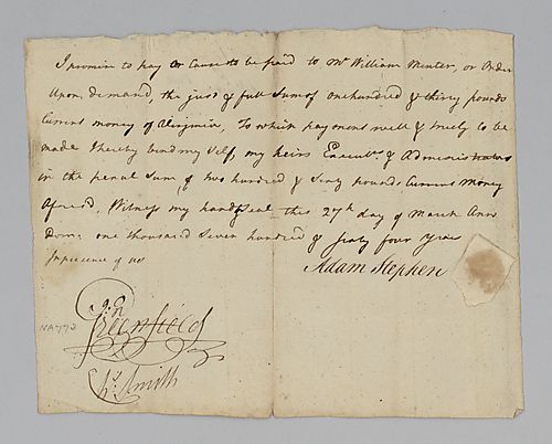 Adam Stephen’s debt to William Minter