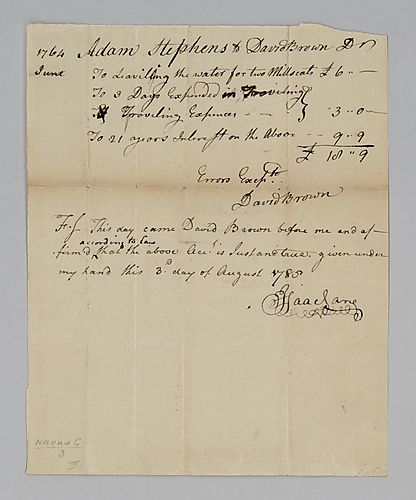 Materials related to Adam Stephen’s work as physician