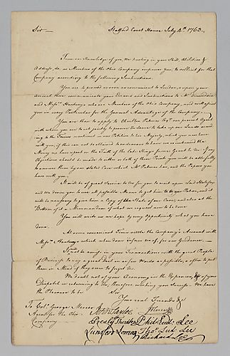 George Mercer’s appointment and instructions