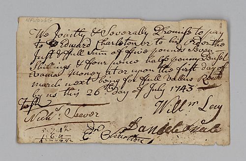William Levy and Daniel Neil’s debt to Edward Charlston