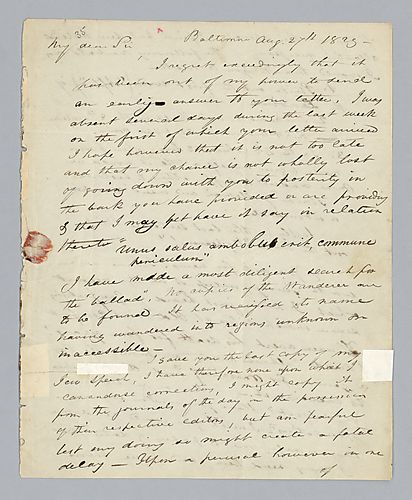 John Shoemaker Tyson to H. M. Brackenridge (LB# 35)