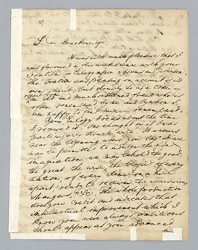 William C. Magruder to H. M. Brackenridge (LB# 87)