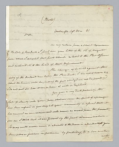 Edward Livingston to H. M. Brackenridge (LB# 109)