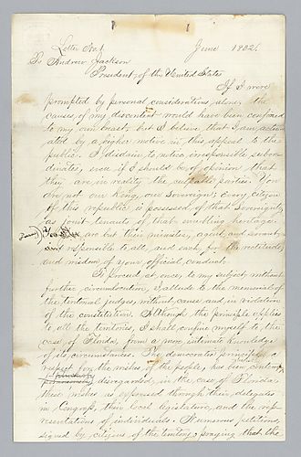 H. M. Brackenridge to Andrew Jackson drafts