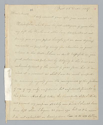James Clark to H. M. Brackenridge (LB# 84)