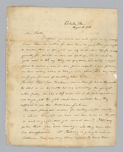 Cornelia Brackenridge to H. M. Brackenridge (LB # 70)