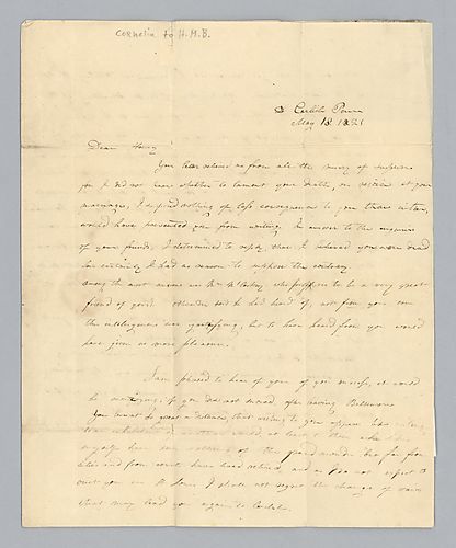 Cornelia Brackenridge to H. M. Brackenridge