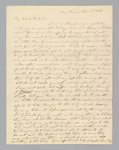 Caroline Brackenridge to H. M. Brackenridge