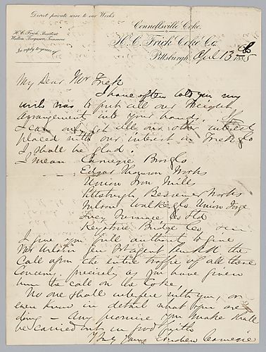 Carnegie discusses business interests