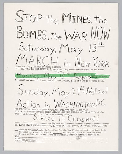 Stop the Mines, the Bombs, the War Now