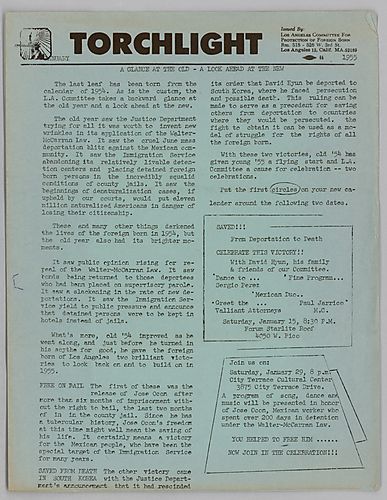 Torchlight, "A Glance at the Old - A Look Ahead at the New"