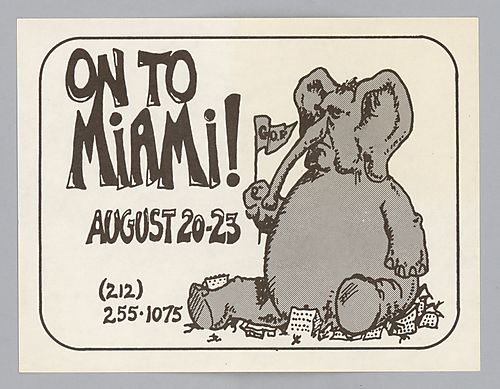 On to Miami! GOP National Convention Protest Flyer