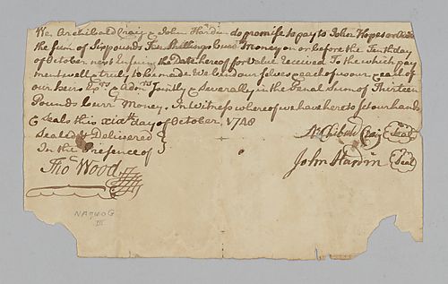 Archibald Craig and John Hardin’s debt to John Hopes