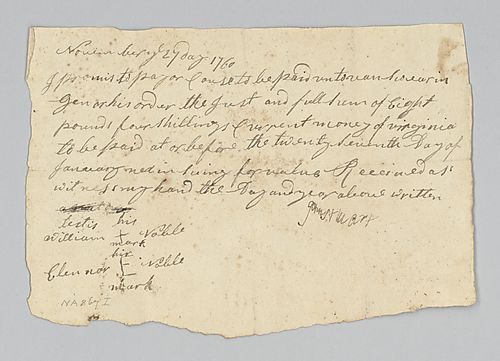 John Stewart’s promise to repay Van Swearingen