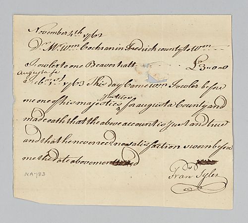 William Fowler’s account with William Cochran