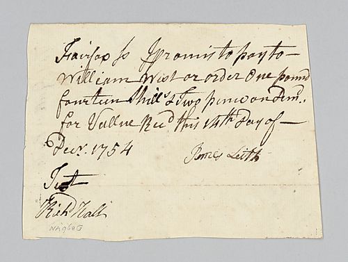 James Leith’s debt to William Wist