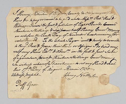 Henry Netherton’s debt to Robert Rae and William Green