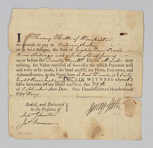 Henry Heth’s debt to Andrew [Sukis]