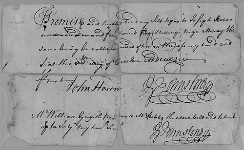 Debt to Joseph Hobbs