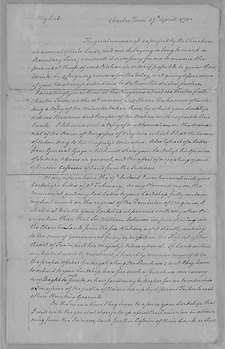 John Stuart to Lord Botetourt