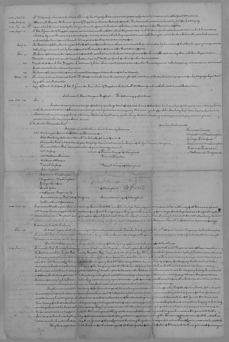 John Mercer’s Synopsis of Ohio Company Activities [LM p1-7]