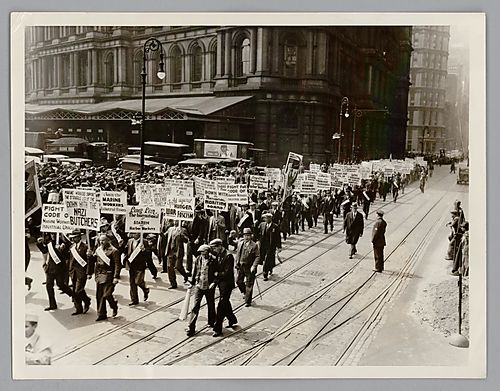 Communist Procession from Battery Park