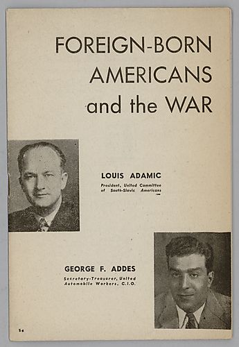 "Foreign-Born Americans and the War"