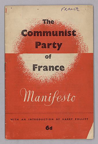 The Communist Party of France Manifesto