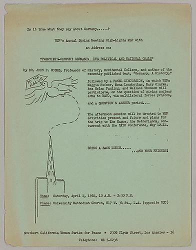 Flyer for WSP's Annual Spring Meeting