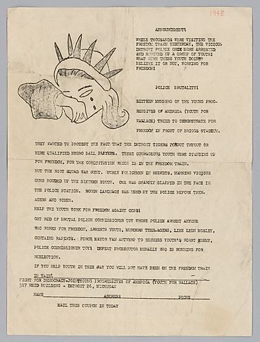 Flyer Discussing Police Brutality in Detroit