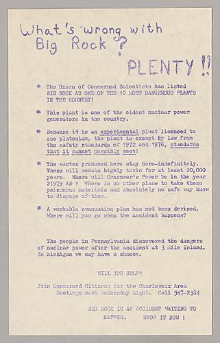 "What's Wrong With Big Rock? Plenty!!" Flyer