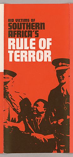 "Aid Victims of Southern Africa's Rule of Terror" Pamphlet