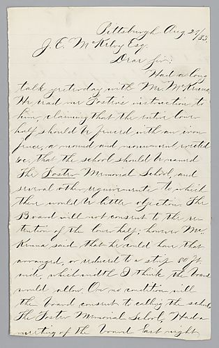 Letter from G.W. Irwin to J.E. McKelvy