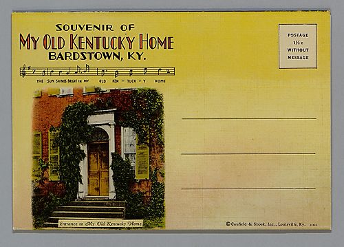 Postcards of "My Old Kentucky Home," Bardstown, KY (2 copies)
