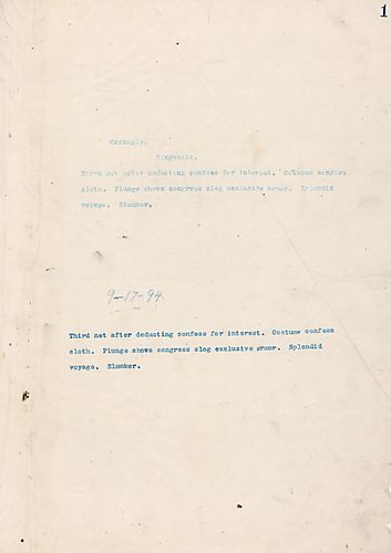 Frick writes on costume confess cloth and the third net after deductions