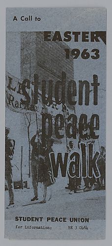 "A Call to Easter 1963 Student Peace Walk" Flyer