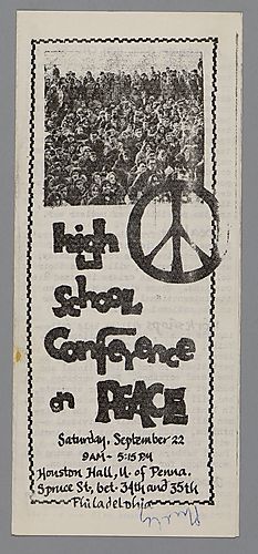 "High School Conference of Peace" Flyer