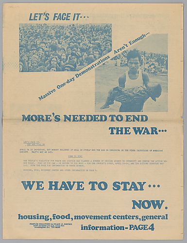 People's Coalition for Peace & Justice Pamphlet