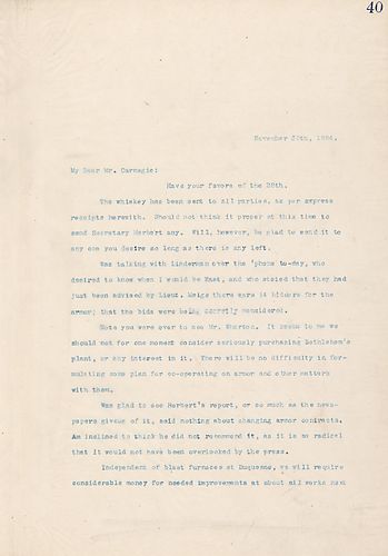 Frick includes a list of improvements needed to be made in the coming year at various works