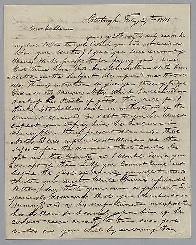 From William B. Foster to William Foster, Jr.