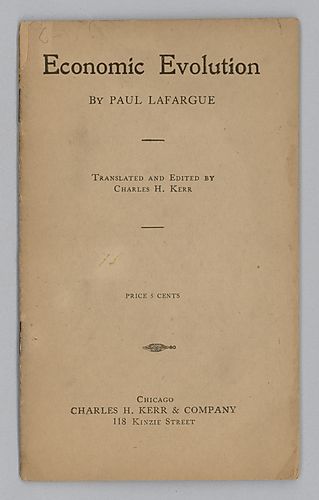 "Economic Evolution", By Paul Lafargue