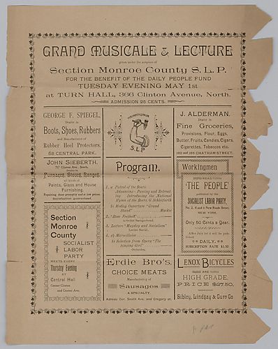 Flyer for a Musical and Lecture