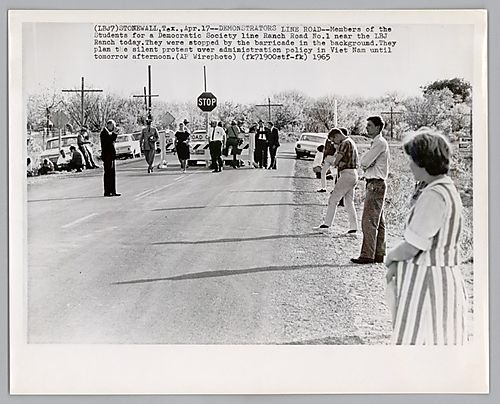 Photograph of Students Protesting the Vietnam War
