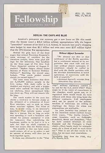 "News From the Peace Front" Flyer