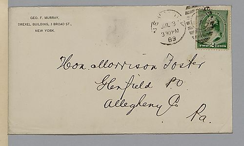 Cover letter for agreement from Attorney George Murray to Morrison Foster