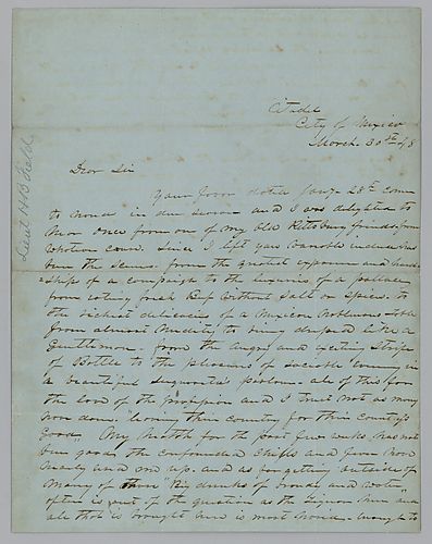 Letter from Lt. H.B. Field to Morrison Foster