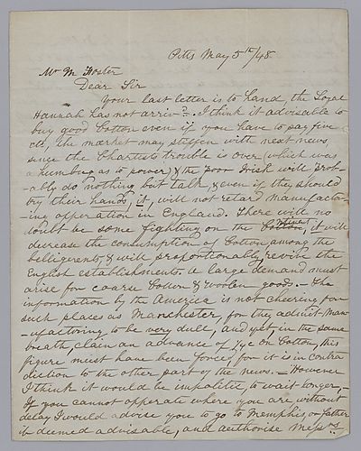 Letter from P. McCormick to Morrison Foster