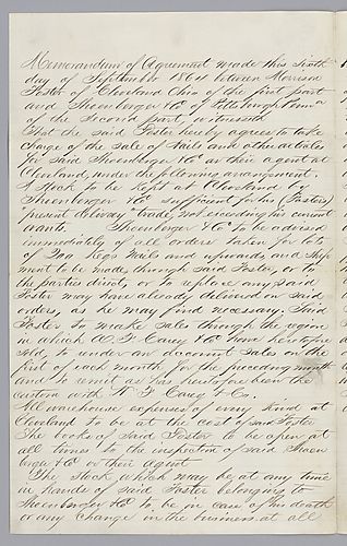 Contract: Schoenberger & Co. and Morrison Foster