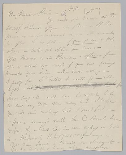 Carnegie discusses financial matters, the purchase of stock and the breaking of a strike at Allegheny [Steel Company]