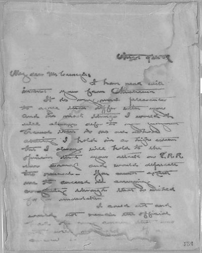 [Frick] discusses a disagreement with Carnegie over a matter pertaining to Pennsylvania Railroad matter. Letter attached to Andrew Carnegie to Henry Clay Frick, July 23, 1889
